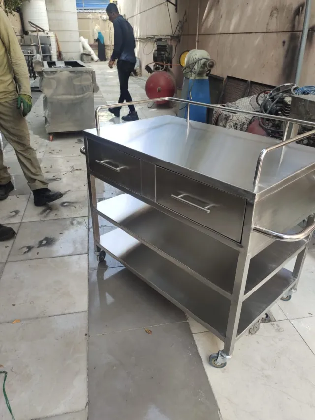 Stainless Steel Trolley Table