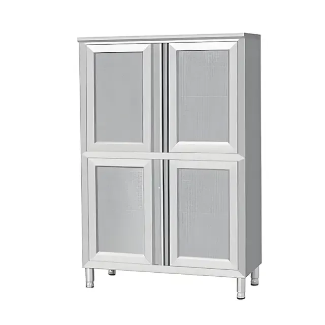 Four-Door Perforated Stainless Steel Cabinet